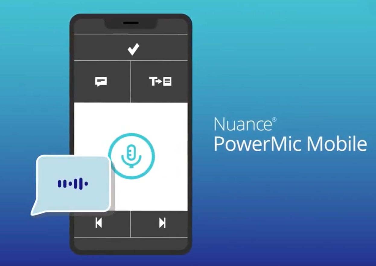 Visuel Application PowerMic Mobile par Nuance